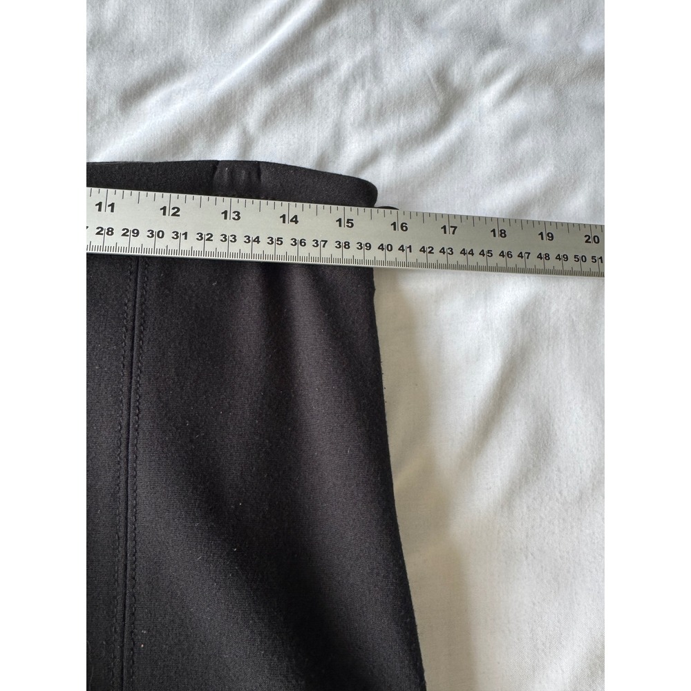 White House Black Market Ponte Knit Flared Skirt 8 Office Chic Dark Academia - Picture 6 of 10